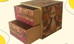 French Wooden Jewelry Box